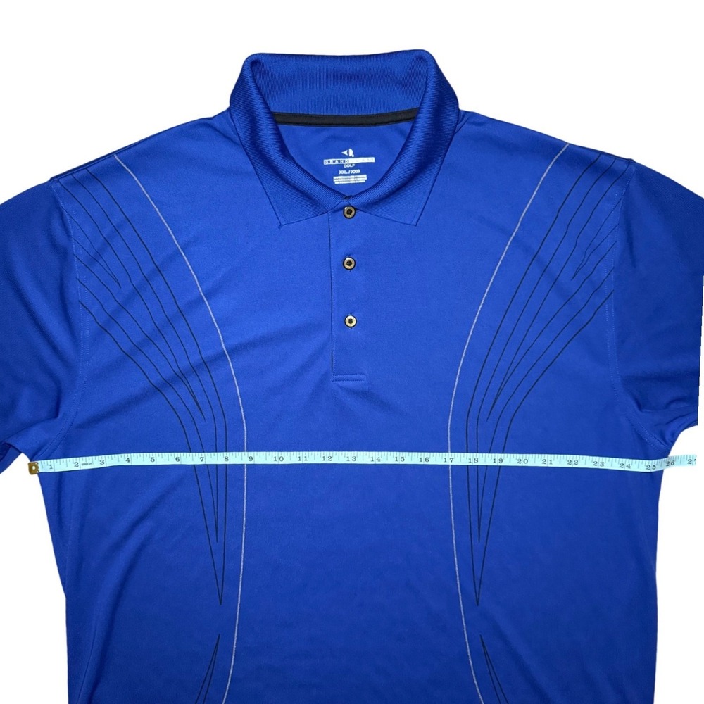 Grand Slam Golf Polo Short Sleeve Shirt Mens XXL Blue Graphic Performance Top - Picture 5 of 7